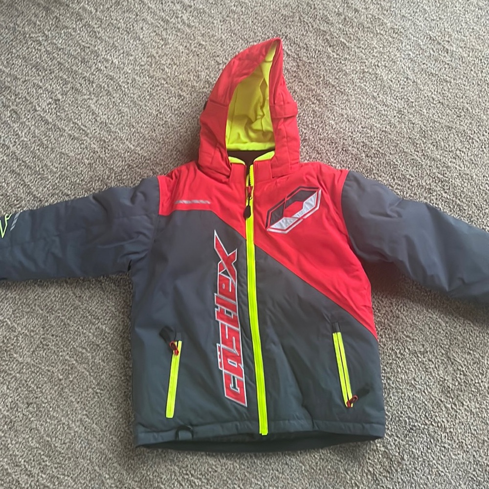 Boys warm winter snowboard, ski waterproof coat.